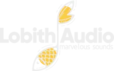 The Lobith Audio logo. With the tagline 'Marvelous Sounds'.