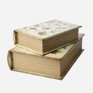 Förvaringslåda Bok - set om 2