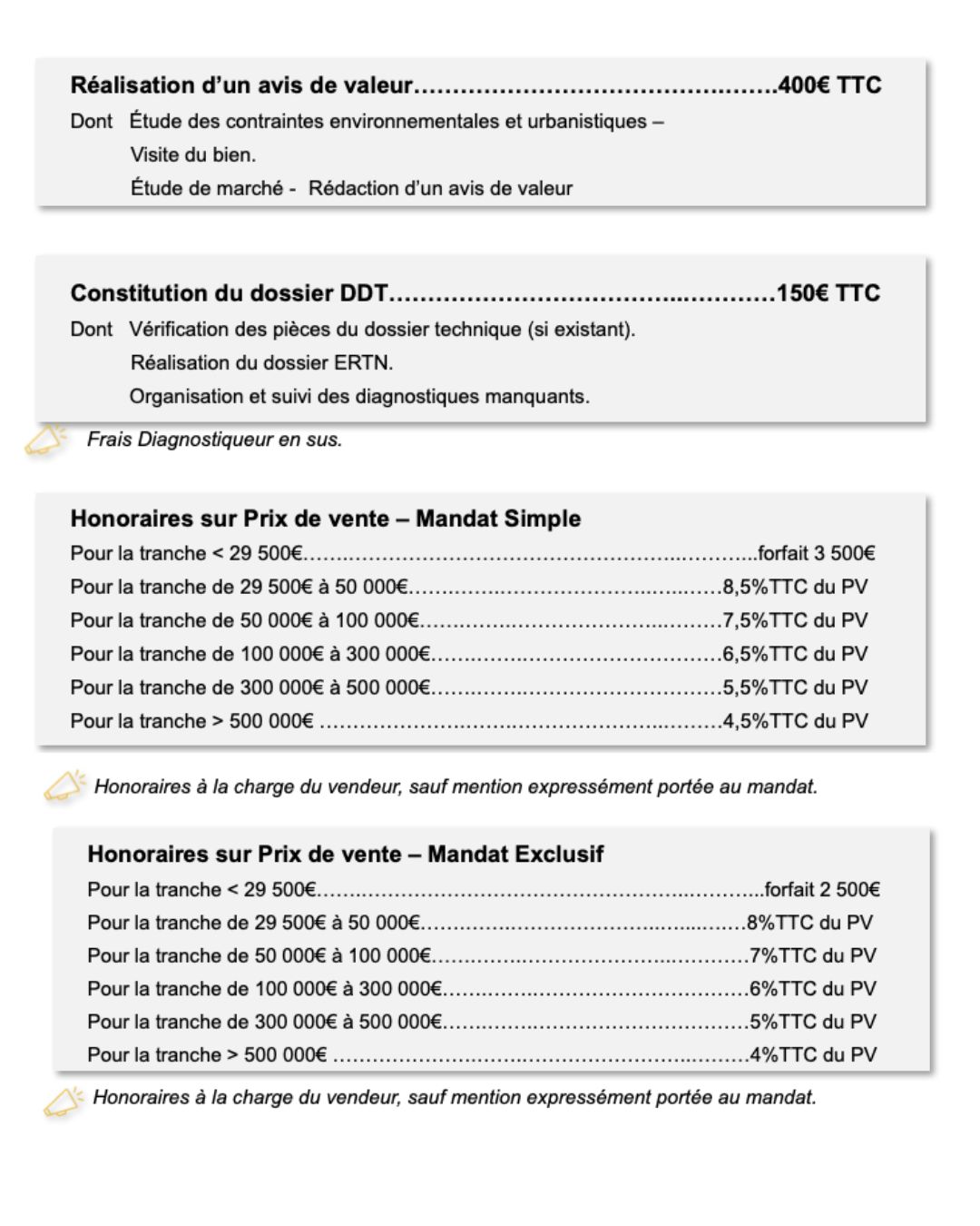 transaction tarif locateams