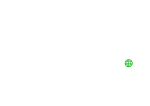 Vit logicall logo med grön punkt