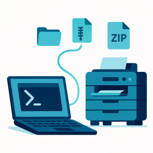 PowerShell-script installerer nettverksskriver automatisk fra lokal mappe