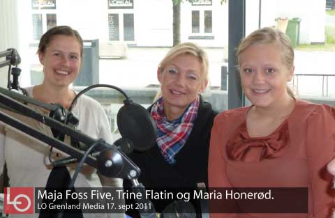 Maja Foss Five, Trine Flatin og Maria Honerød.