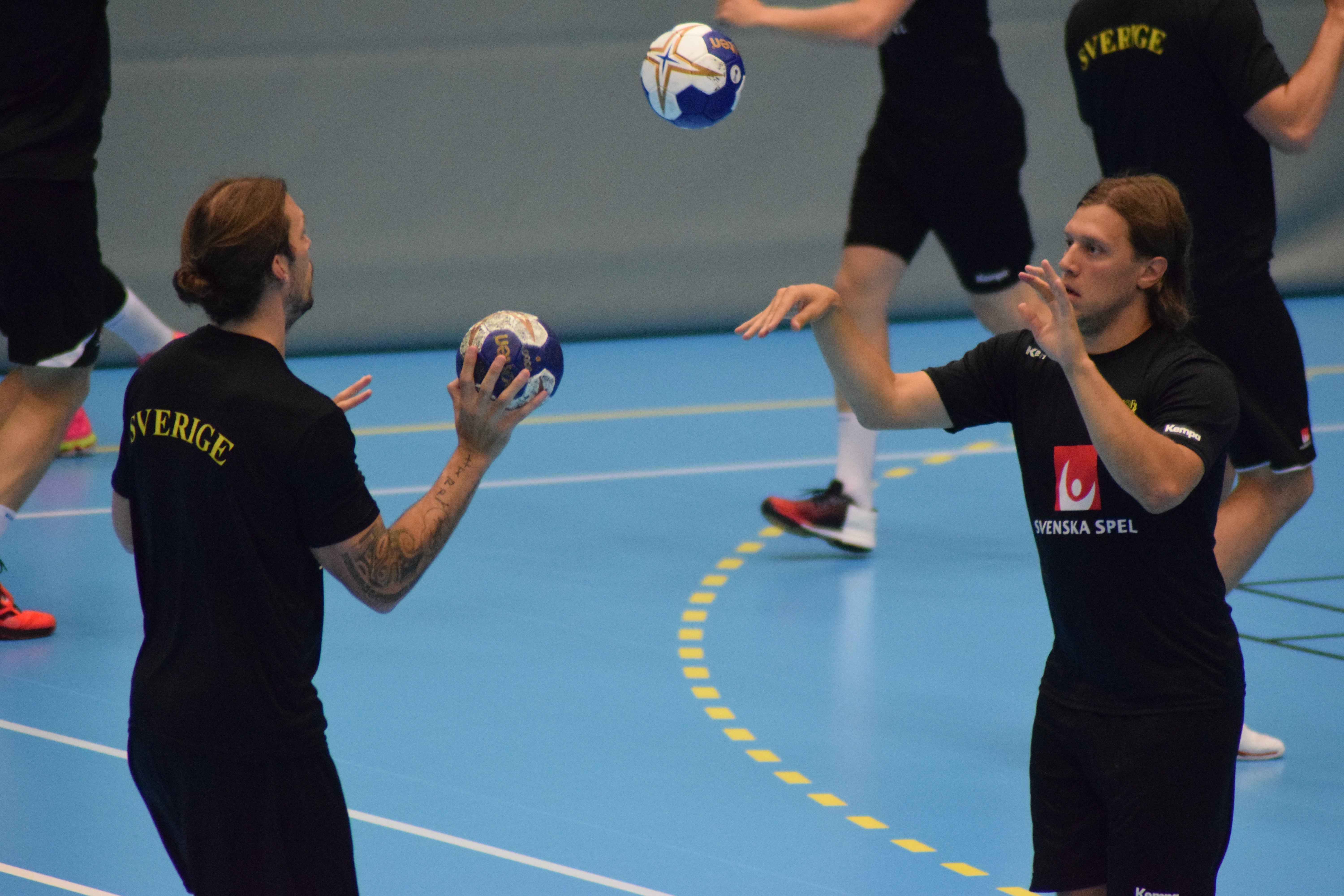 Handbollslandslaget tränade i Ystad.