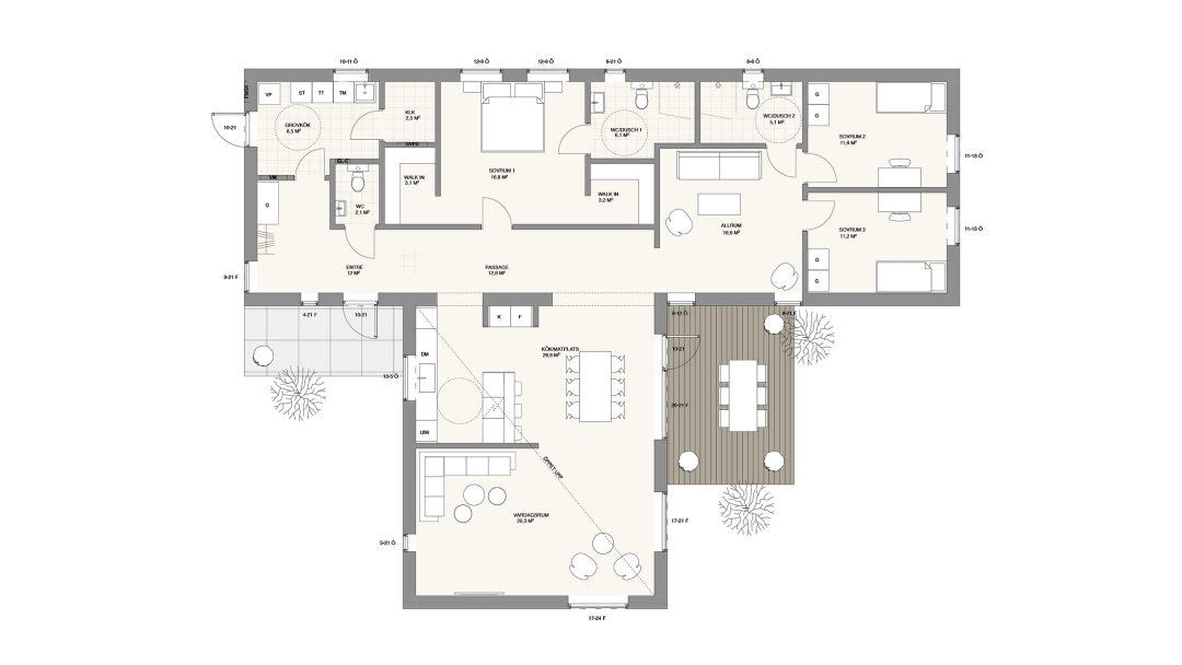 villa LJUNGHUSEN markplanering