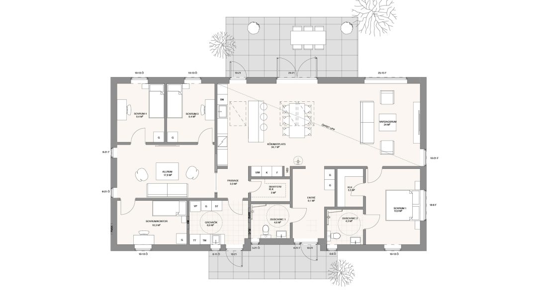 villa löddeköpinge markplanering