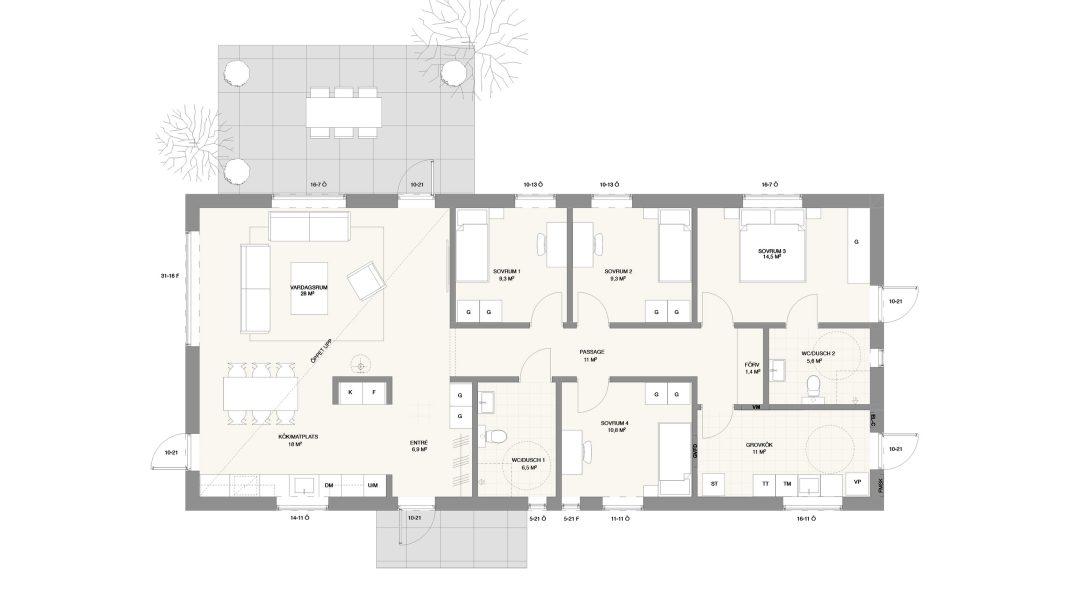 villa SIMRISHAMN markplanering