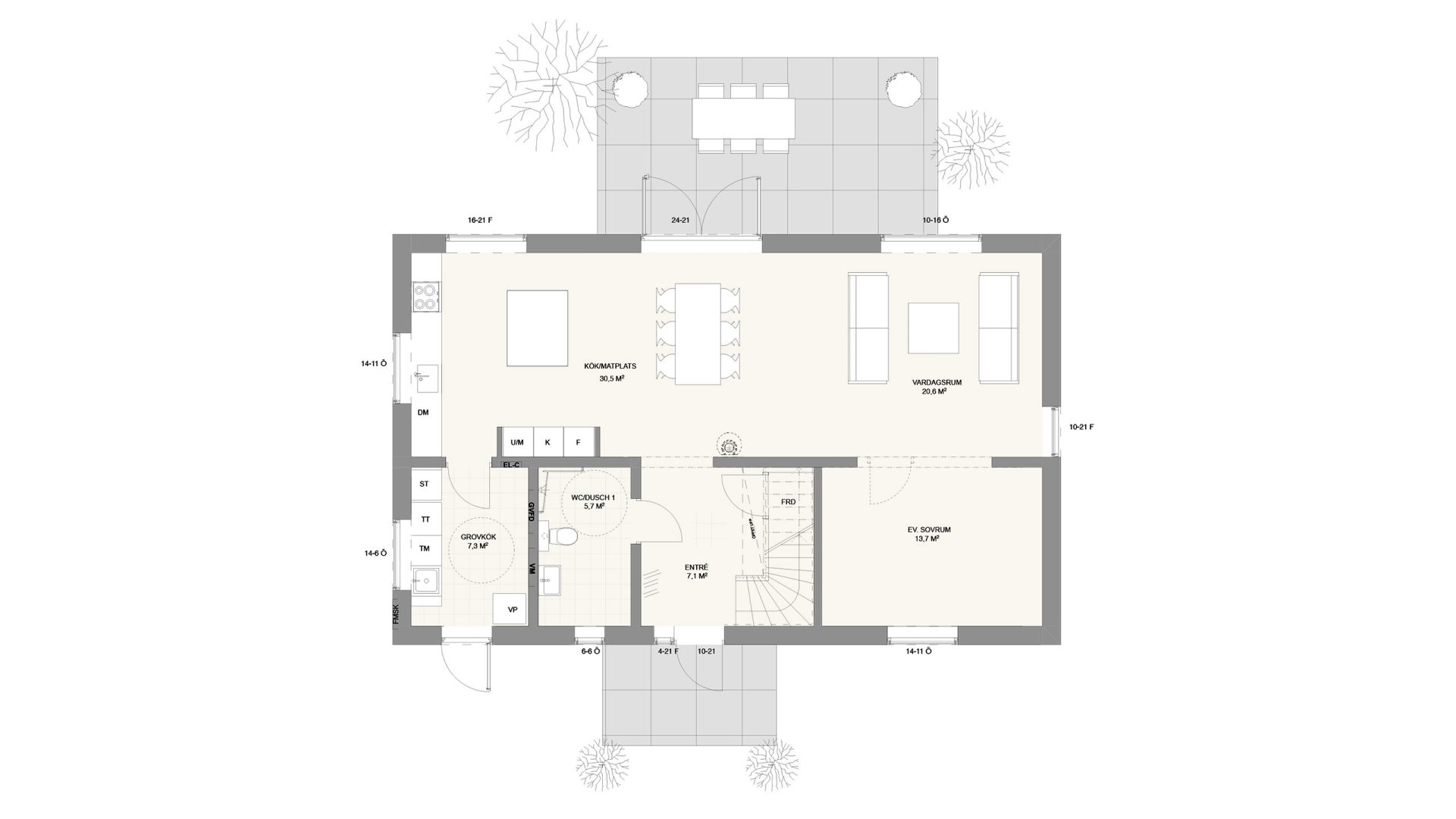 villa skanör markplanering