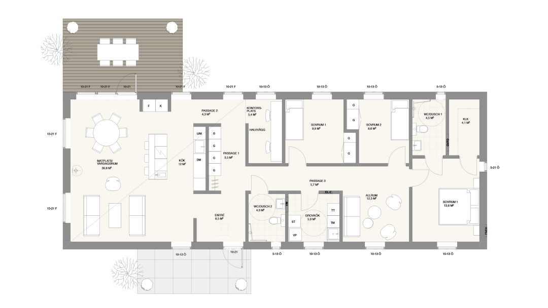 villa viken markplanering