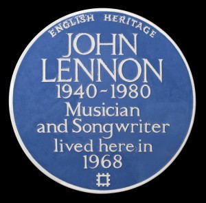 English Heritage blue plaque to John Lennon