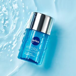 NIVEA Hydra Skin Effect Hyaluronic Acid Serum (100ml), Light Weighted Face Serum Provides Intense 72H Hydration for Plumped Up and Glowing Skin. 20 Sec. Rapid Absorption