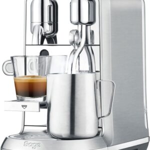 Nespresso Creatista Plus Automatic Pod Coffee Machine with Milk Frother Wand for Espresso, Cappuccino and Flat White by Sage in Brushed Stainless Steel