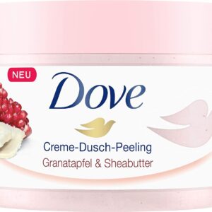 Dove Cream Shower Gel Peeling Pomegranate & Shea Butter, Pack of 4 (4 x 225 ml)