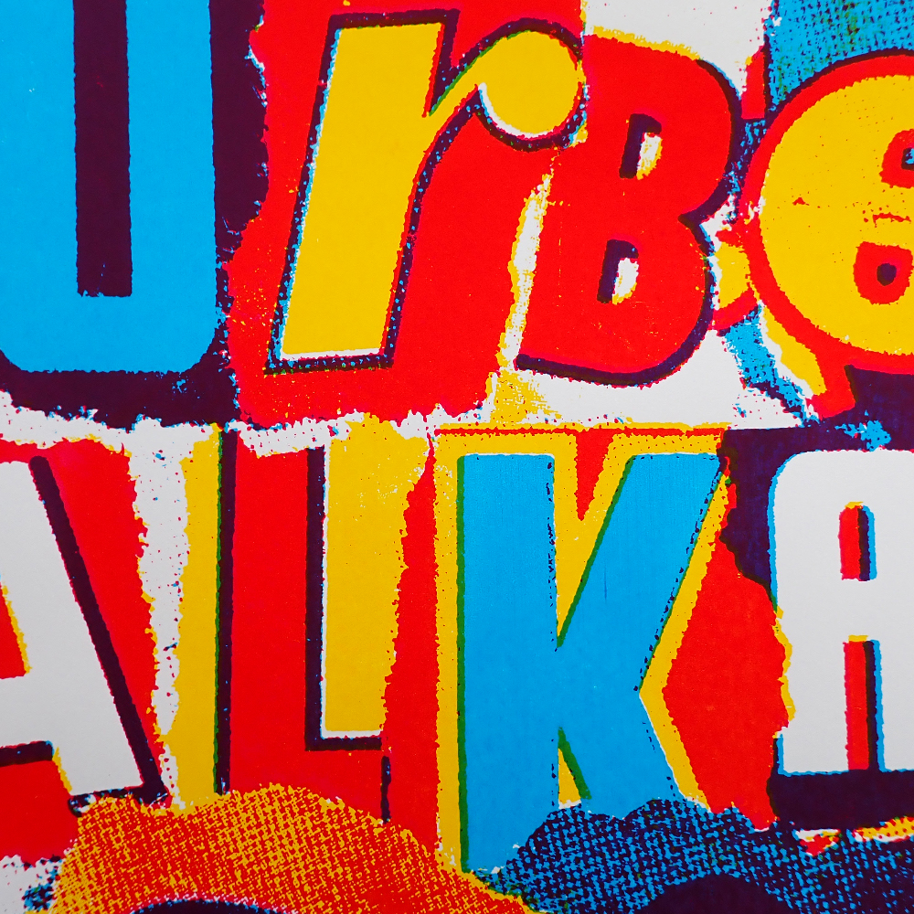 "Turbobalkan" - screen printed poster by Mileta Mijatović. Detail.