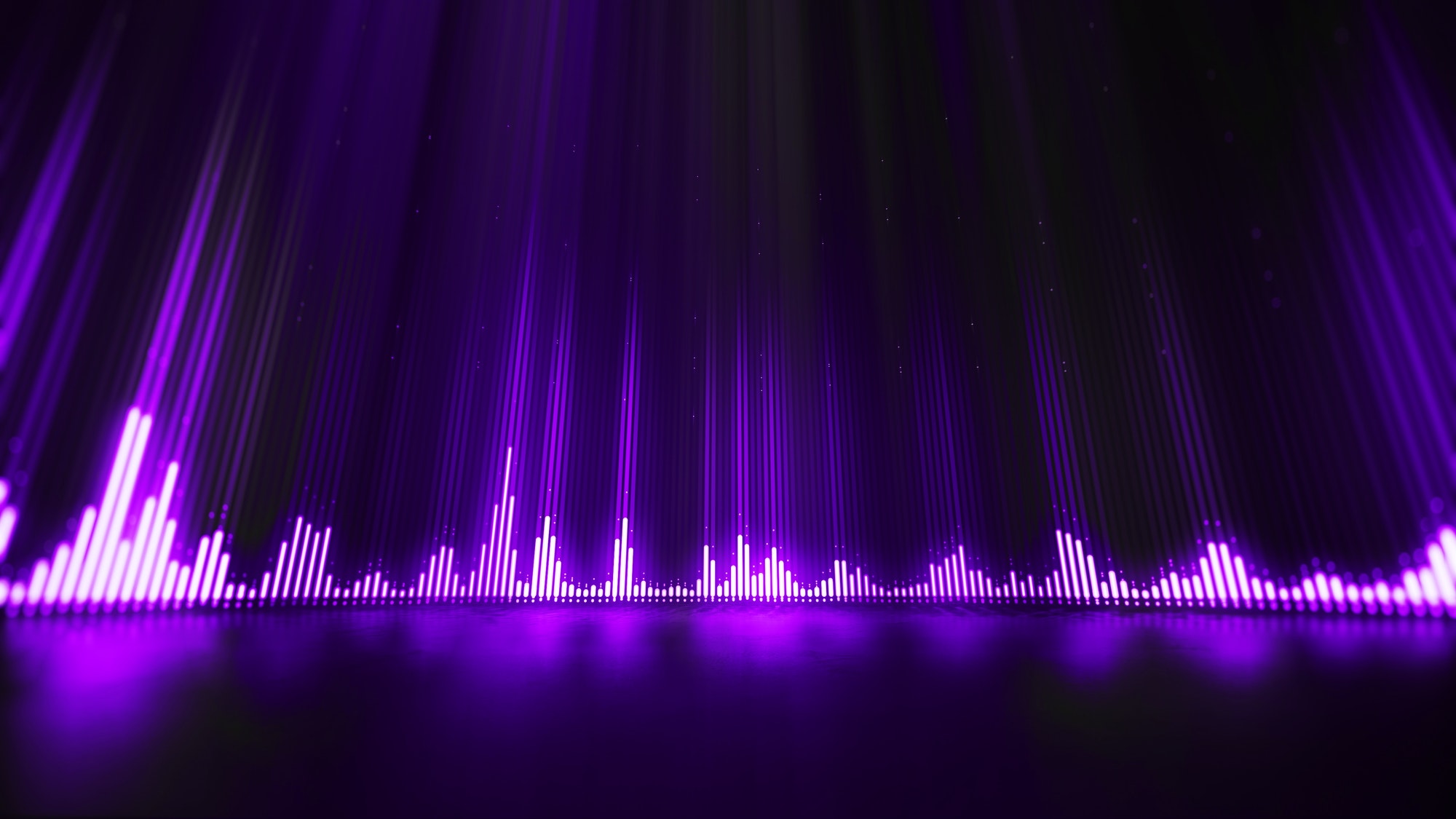 Sound wave equalizer abstract background.