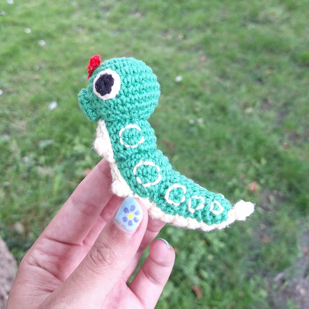 Caterpie embroidery