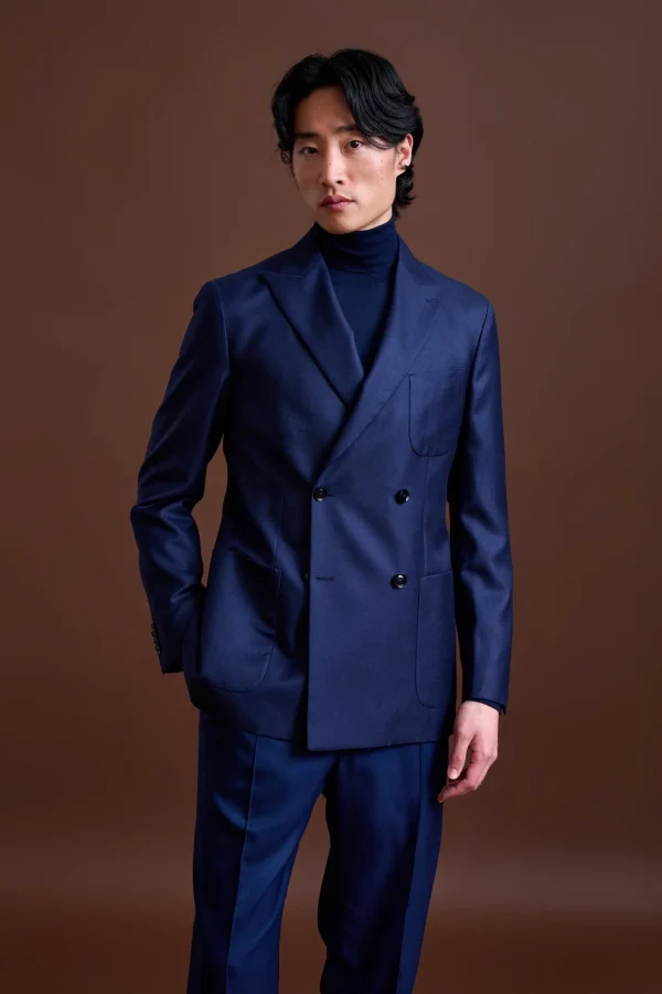 Blue Kenton jacket made from 100% cashmere St. Moritz
