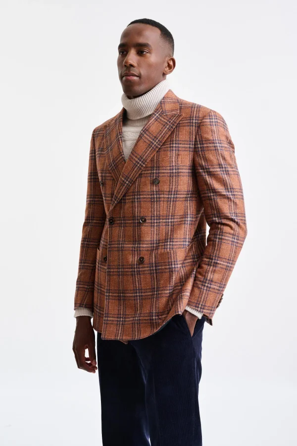 Medium Brown Wool and Linen Soho Jacket Trend