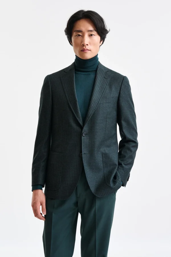 Dark Green Wool Soho Jacket Trend