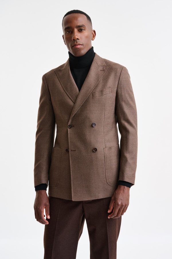 Medium Brown Wool Soho Jacket Autumn Leaves