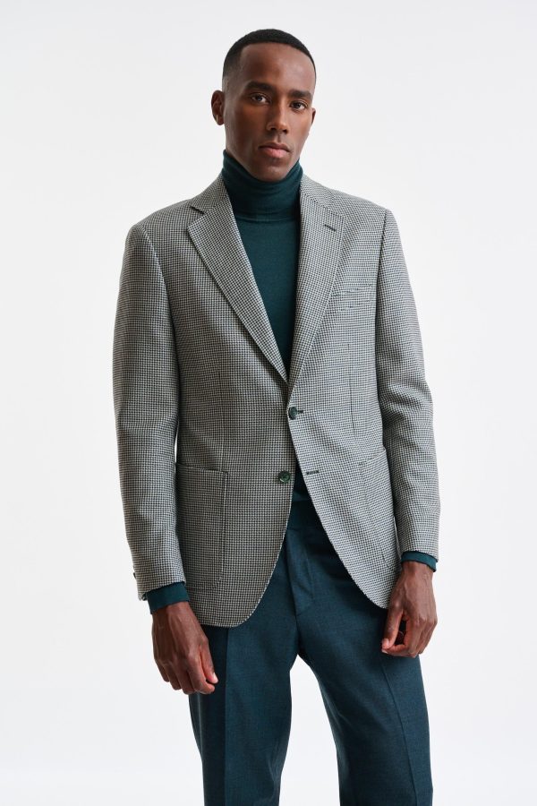 Medium Green Wool Soho Jacket Autumn Leaves
