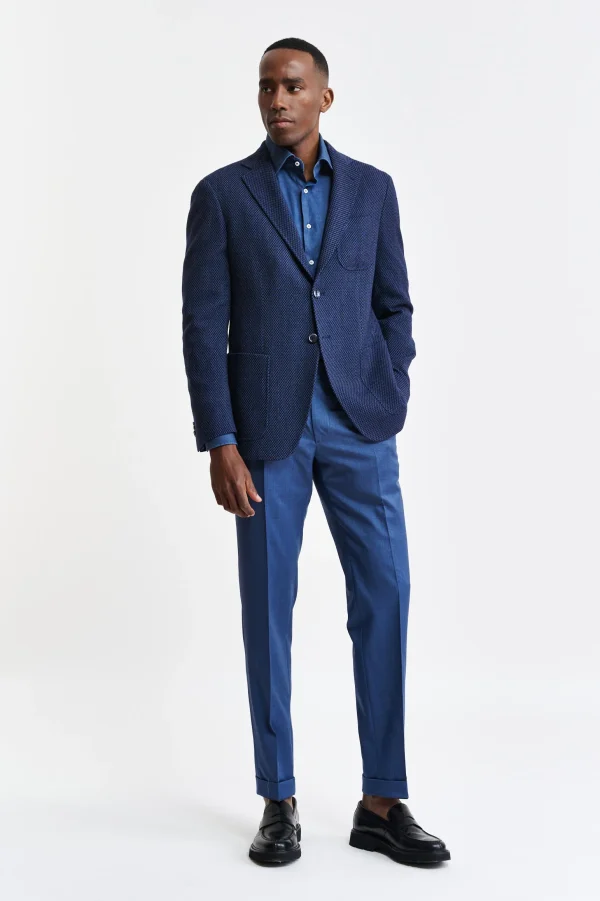 Dark Blue Wool Kenton Jacket Jazz
