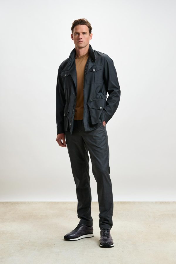 Dark Grey Dartmoor Tech Field Jacket