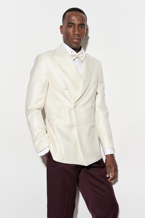 White Wool & Silk Soho Tuxedo Jacket Nobility