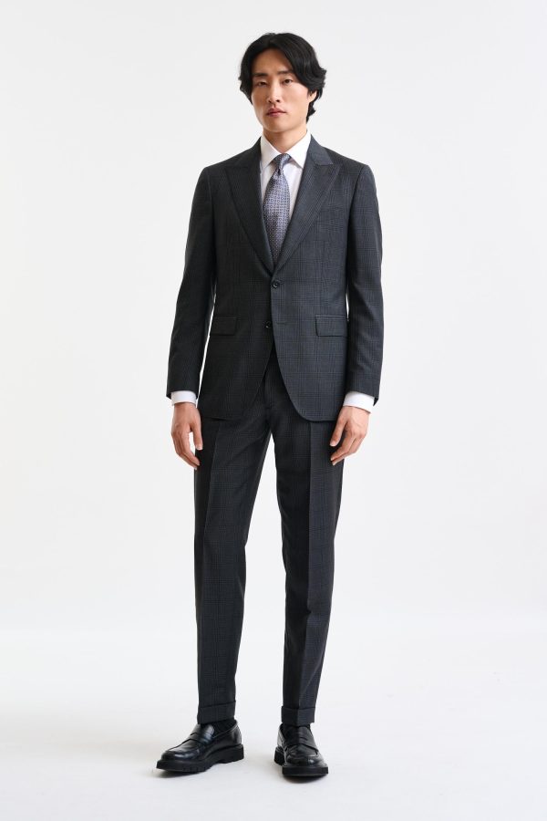 Dark Grey 100% Wool Soho Suit Freestyle