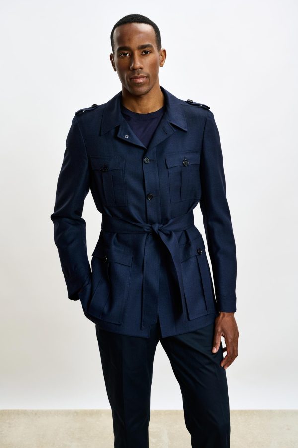 Navy Exmoor Safari Jacket