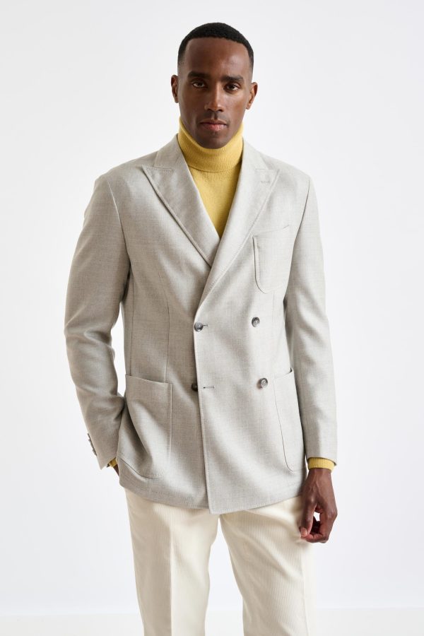 Light Grey Wool Kenton Jacket Harmony