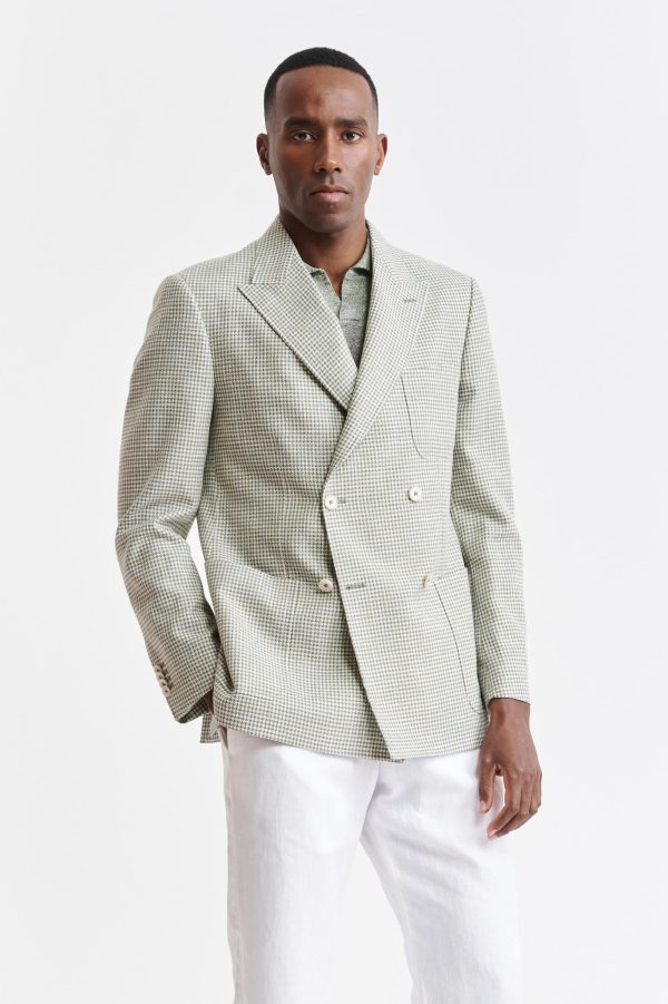 Light Green Wool & Cotton Soho Jacket Riviera Trend