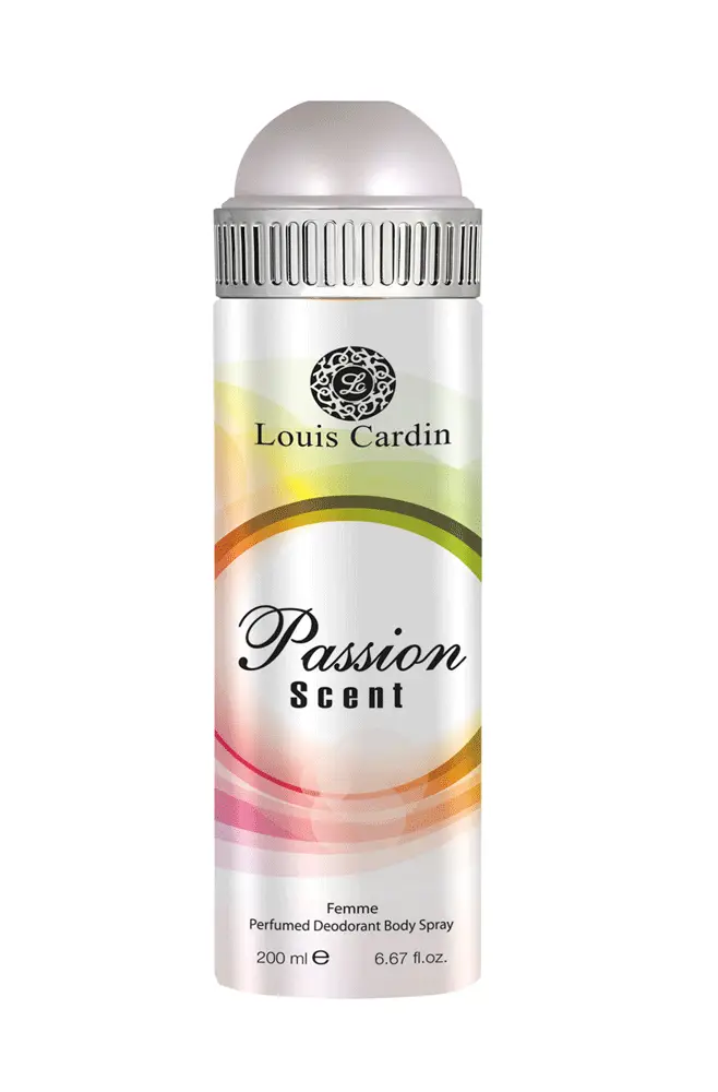 "Passion Scent Deo Spray 200 ml är en förtrollande orientalisk doft som kombinerar ljuva noter av ros, kaprifol och mysk