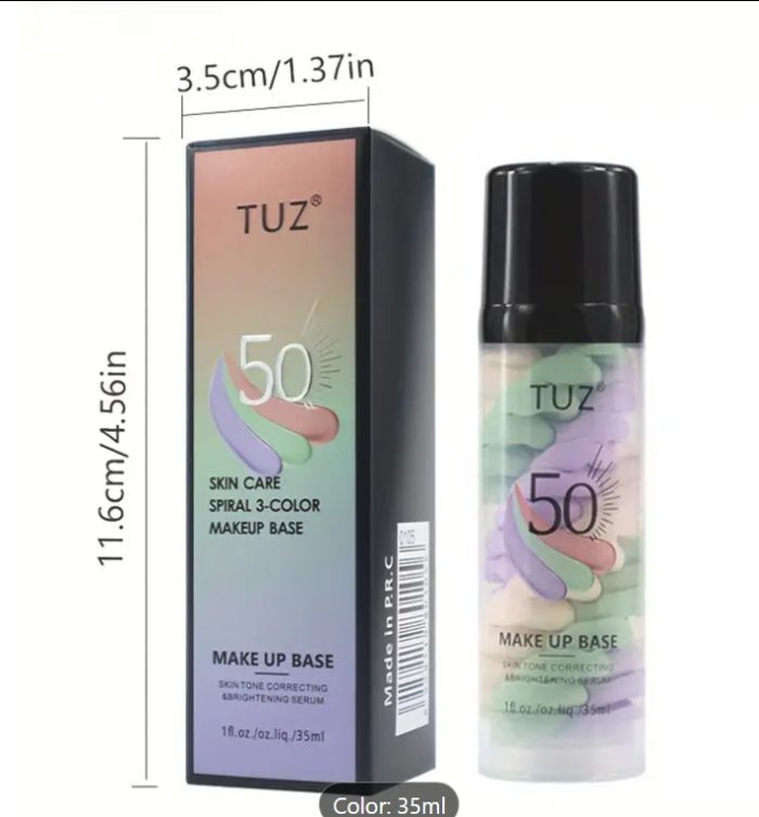 TUZ 50 5-in-1 Trefärgs Makeup Bas - Image 7