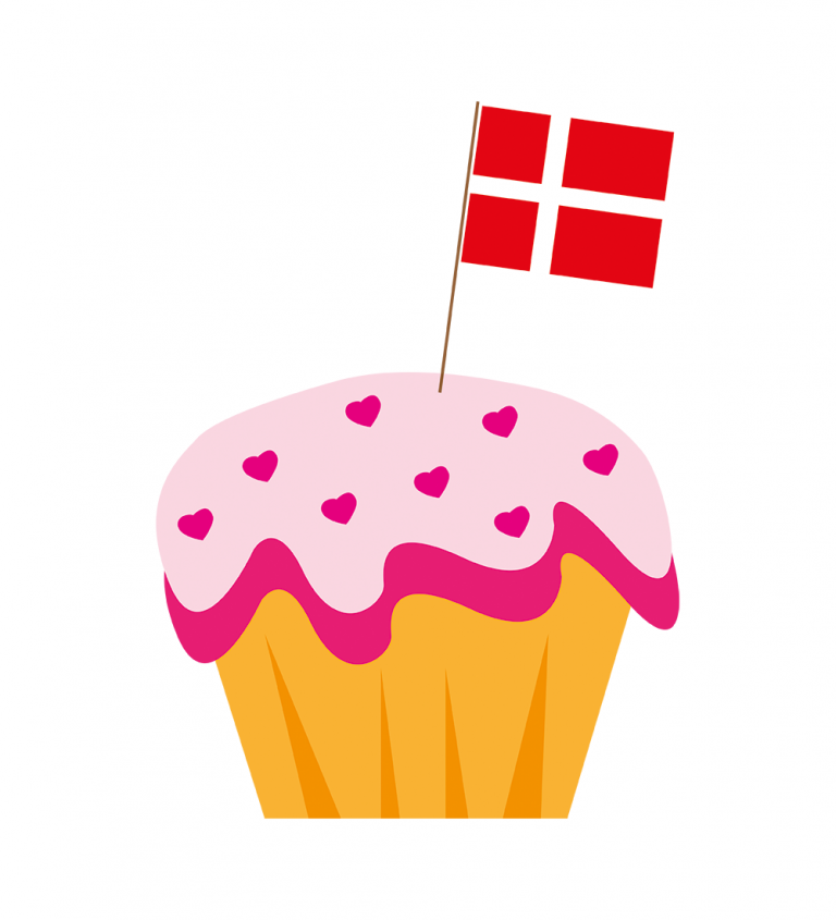 Cupcake med flag