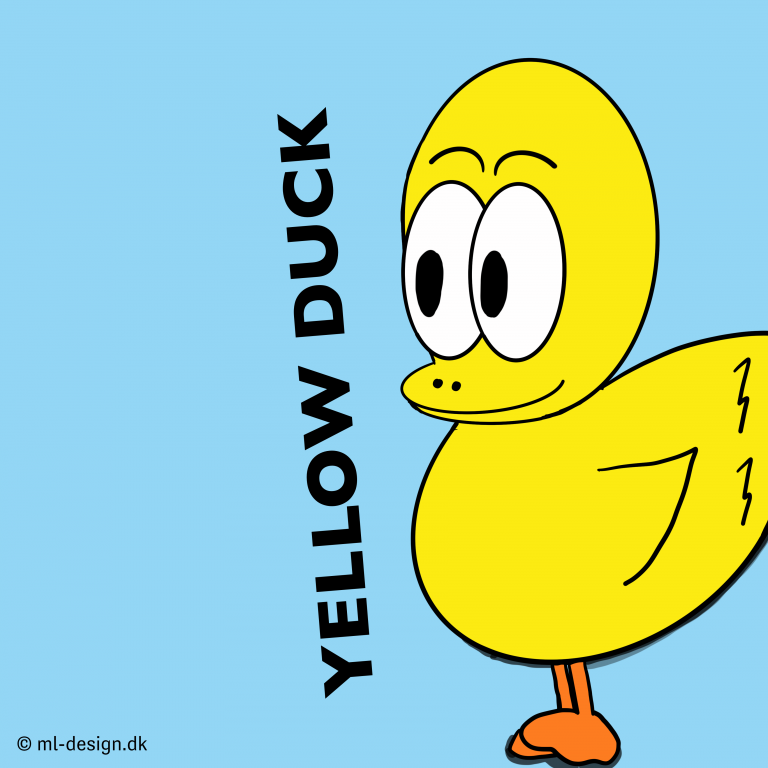 iPad tegning af yellow duck