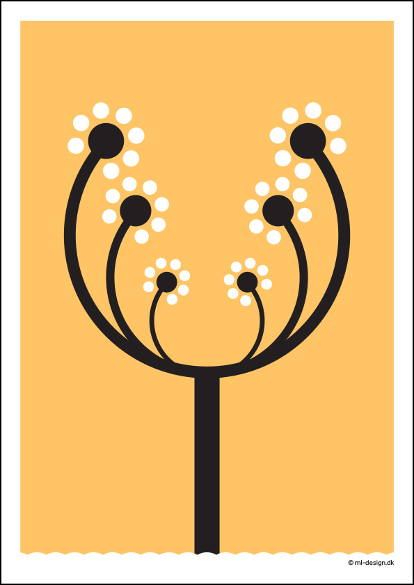 illustration blomstertræ