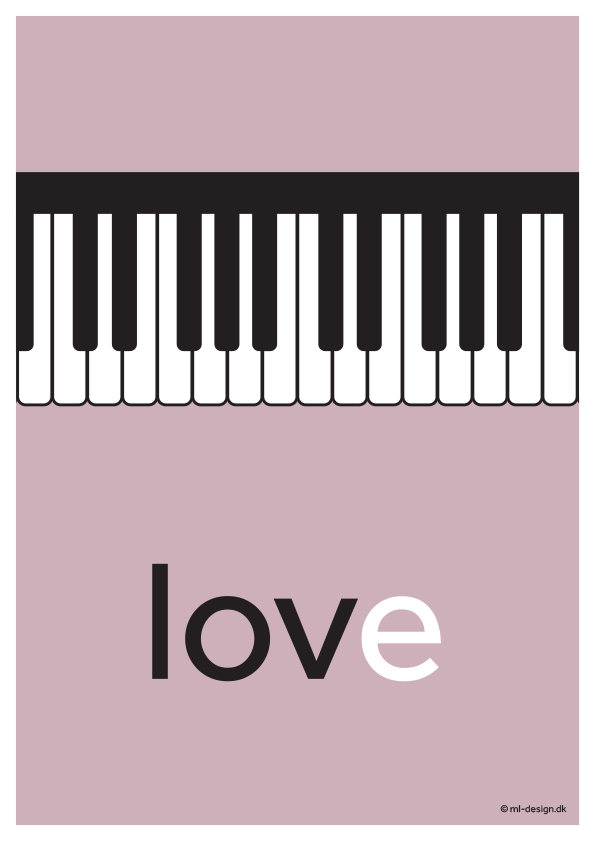 Illustration med piano