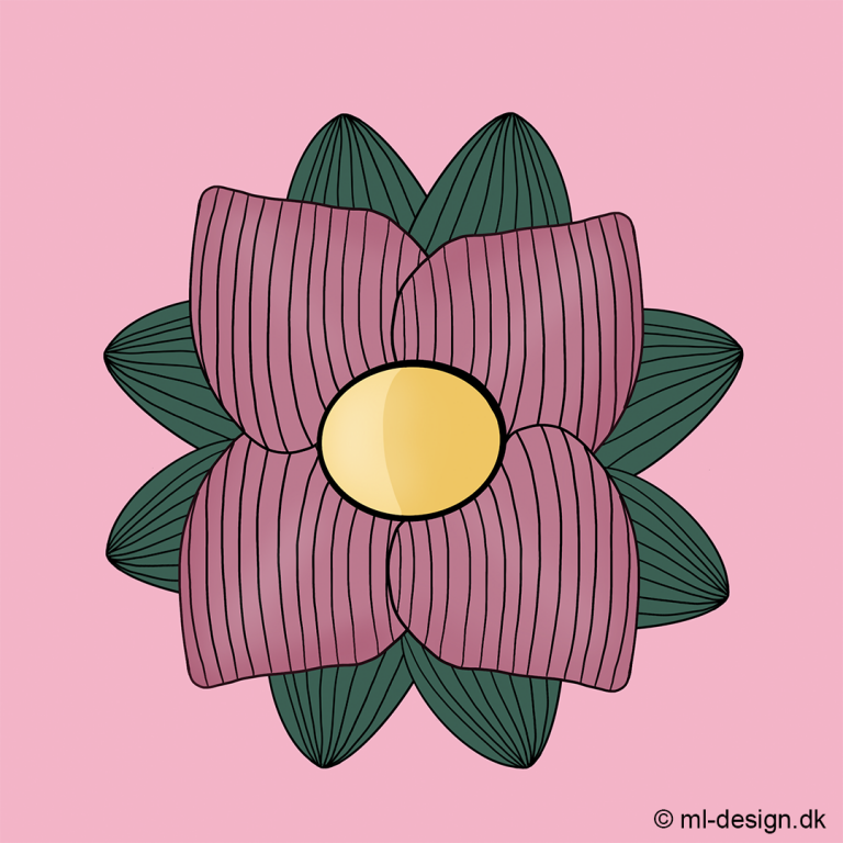 iPad tegning af en blomst