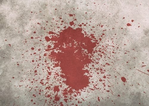 Shower of blood