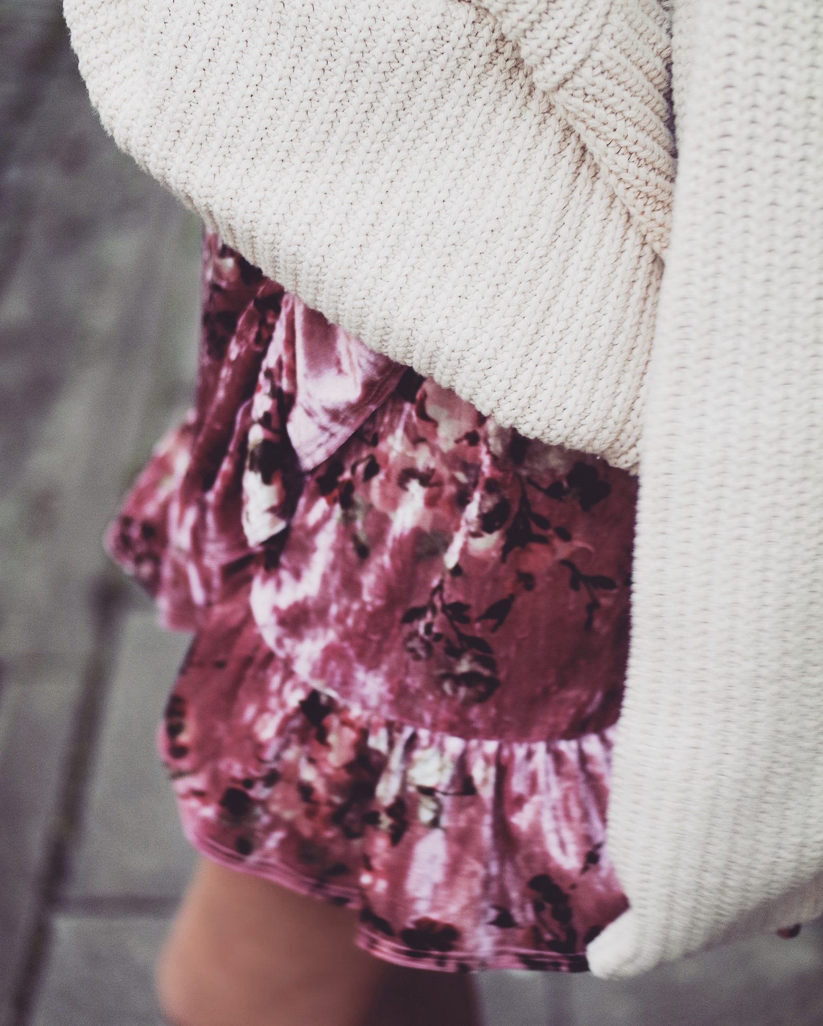 Free People Pink Velvet Dress