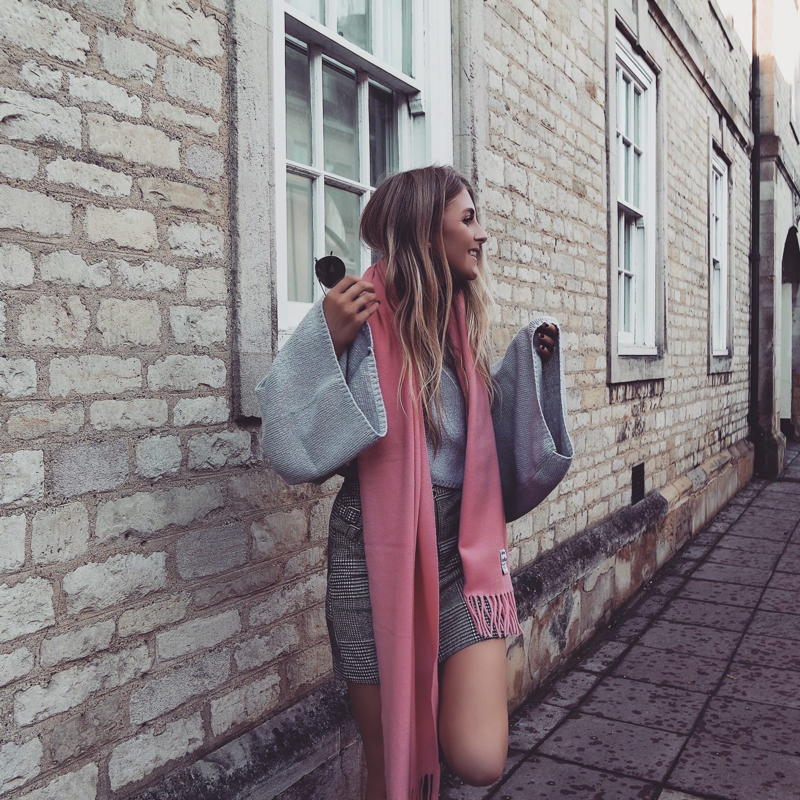 Pink Acne Scarf