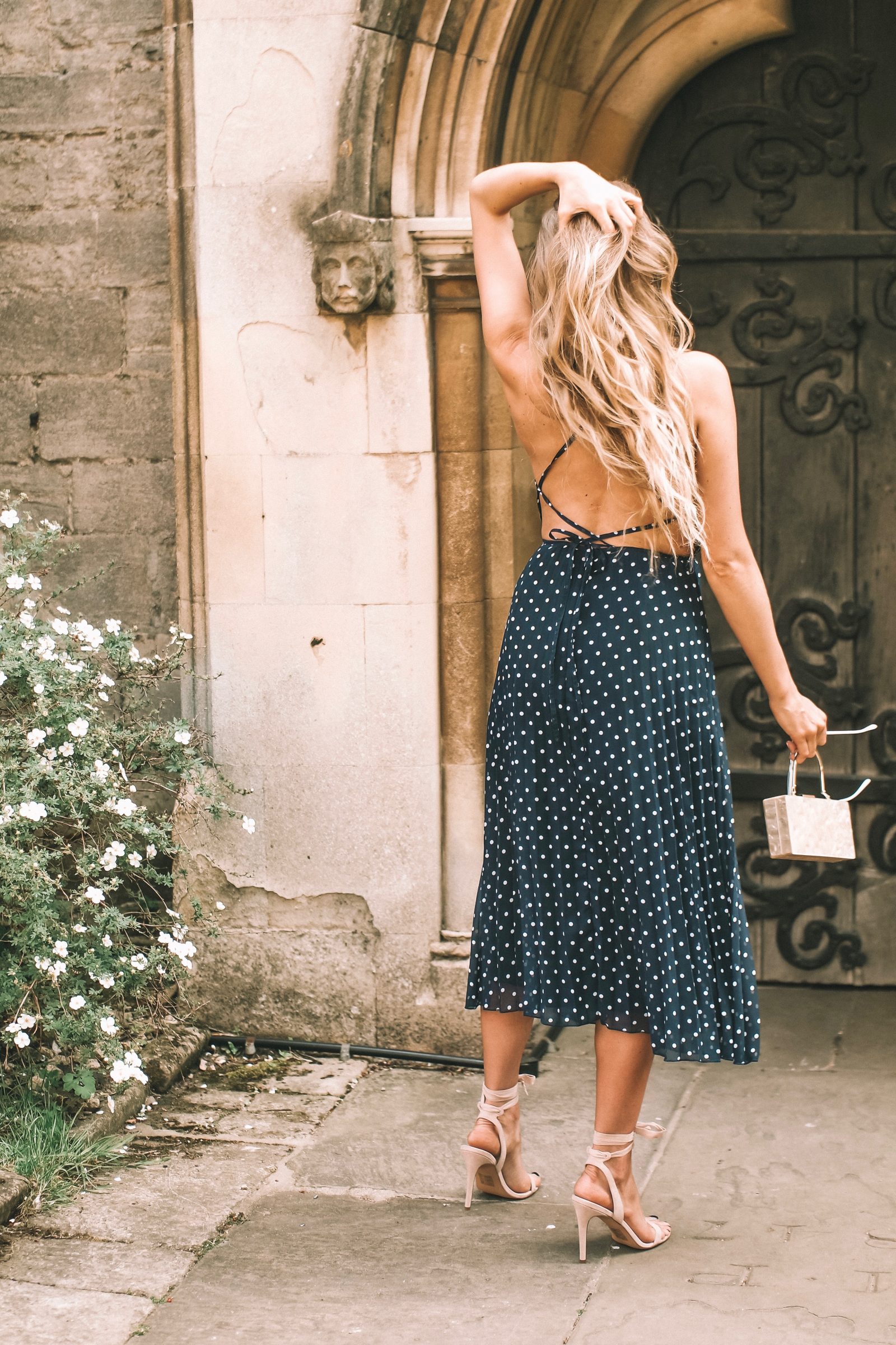 Asos Wedding Outfit Lace up Back Dress