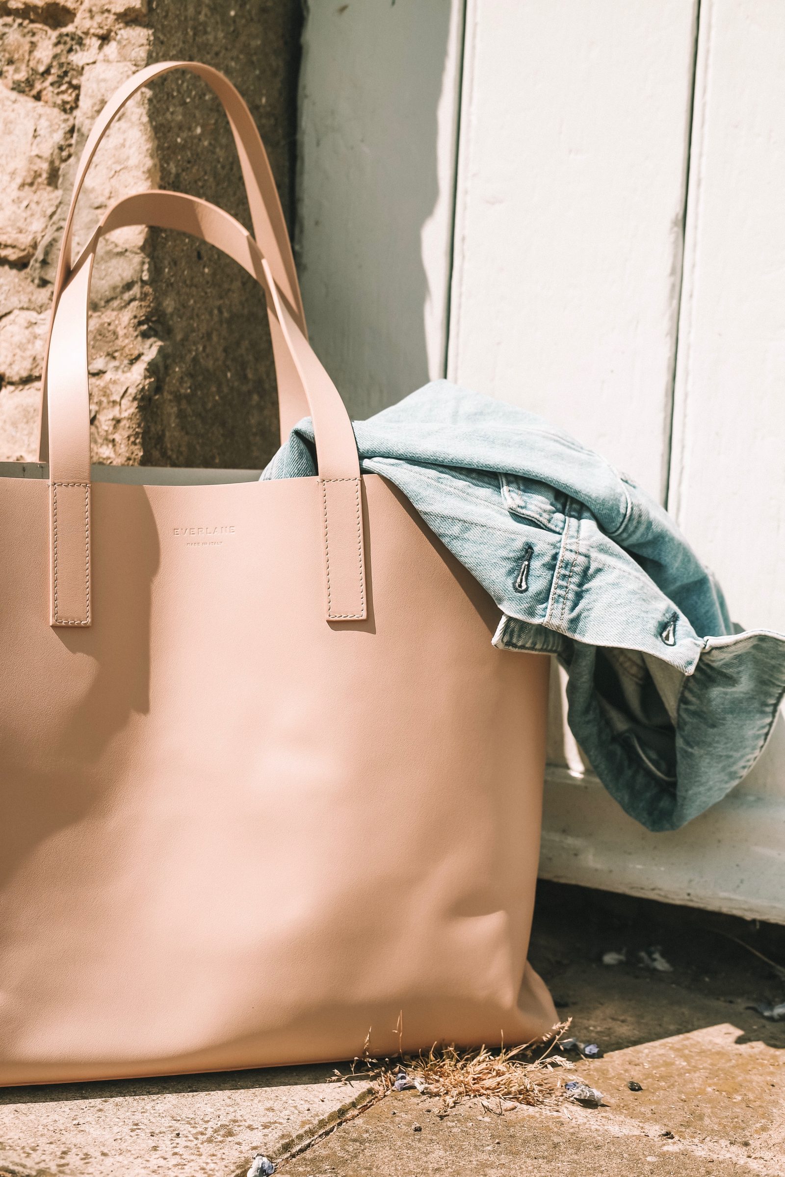 Everlane Leather Blush Day Market Tote - Summer Style 