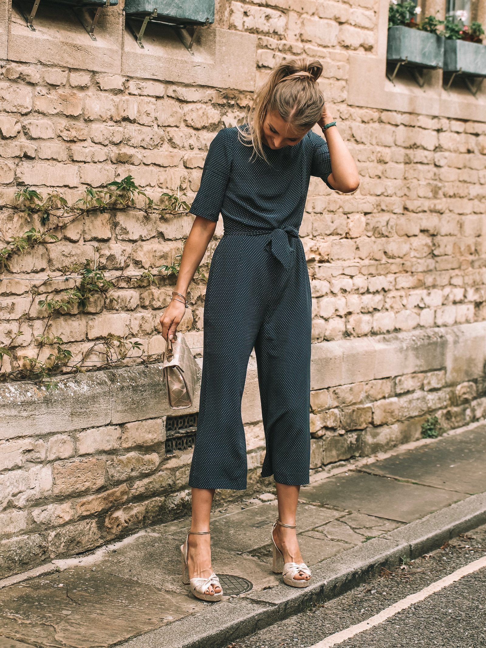 LK Bennett Polka Dot Silk Jumpsuit - Wedding Guest Outfit Ideas