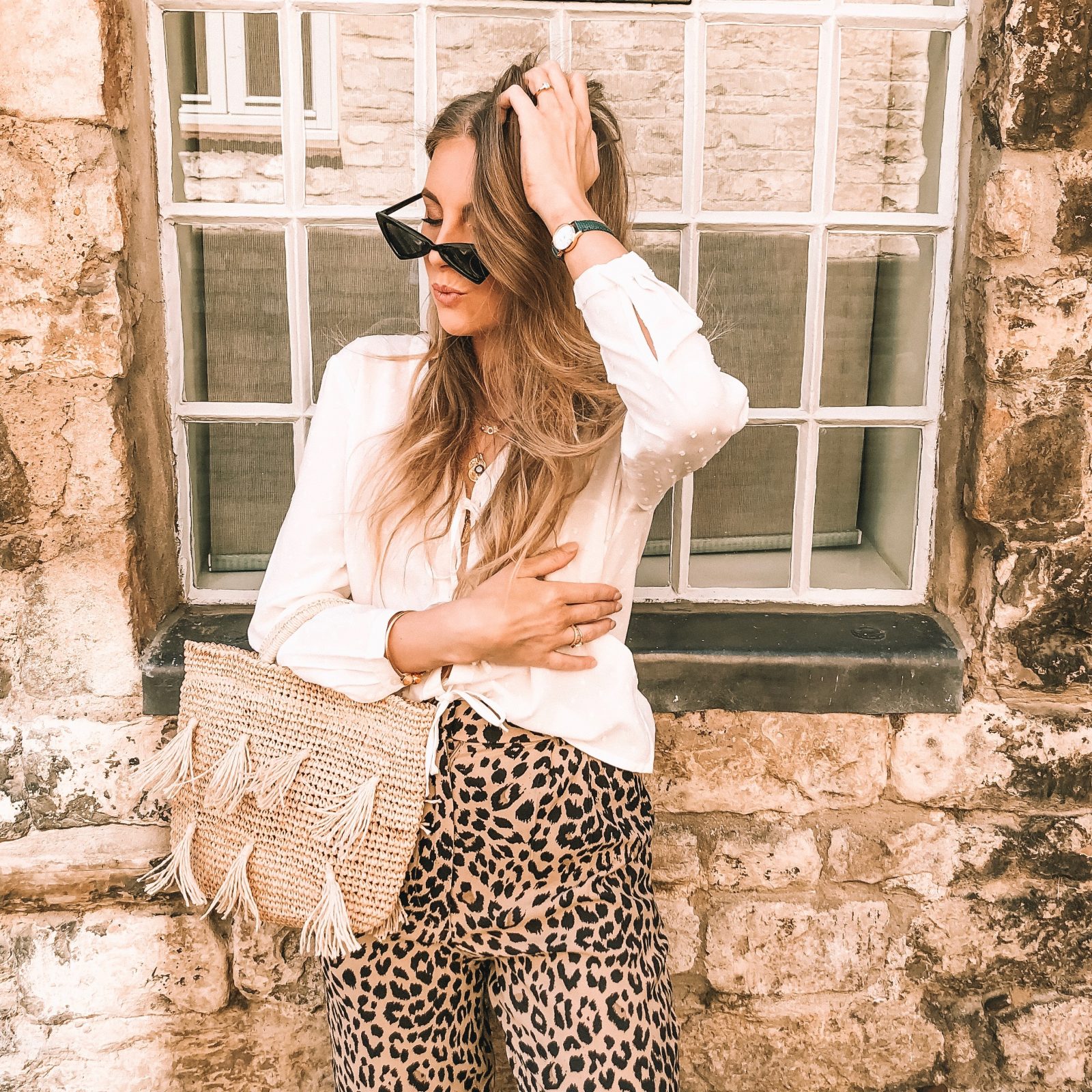 Leopard Print Trousers Summer Outfit Ideas