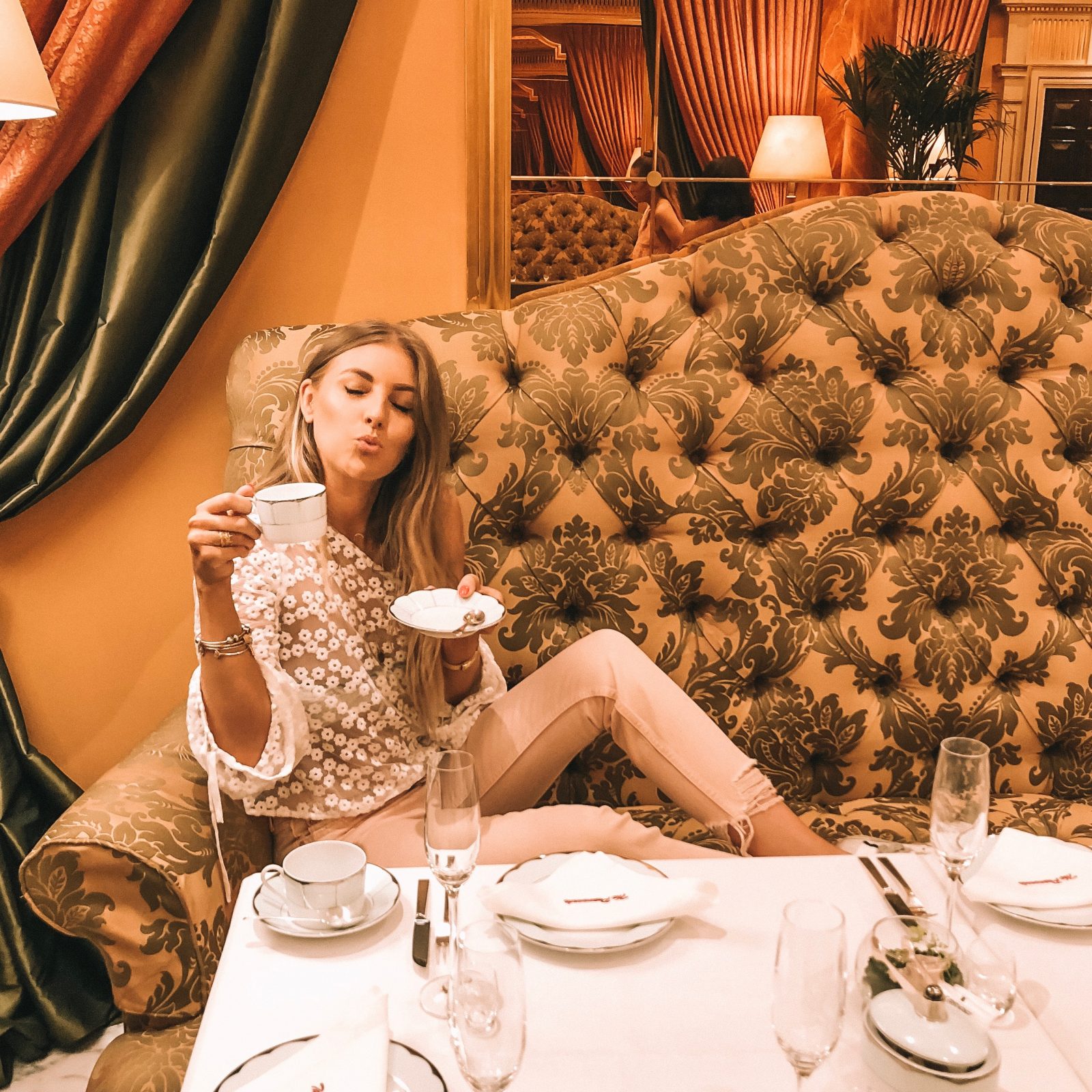 Revolve Takes London Majorelle Afternoon Tea