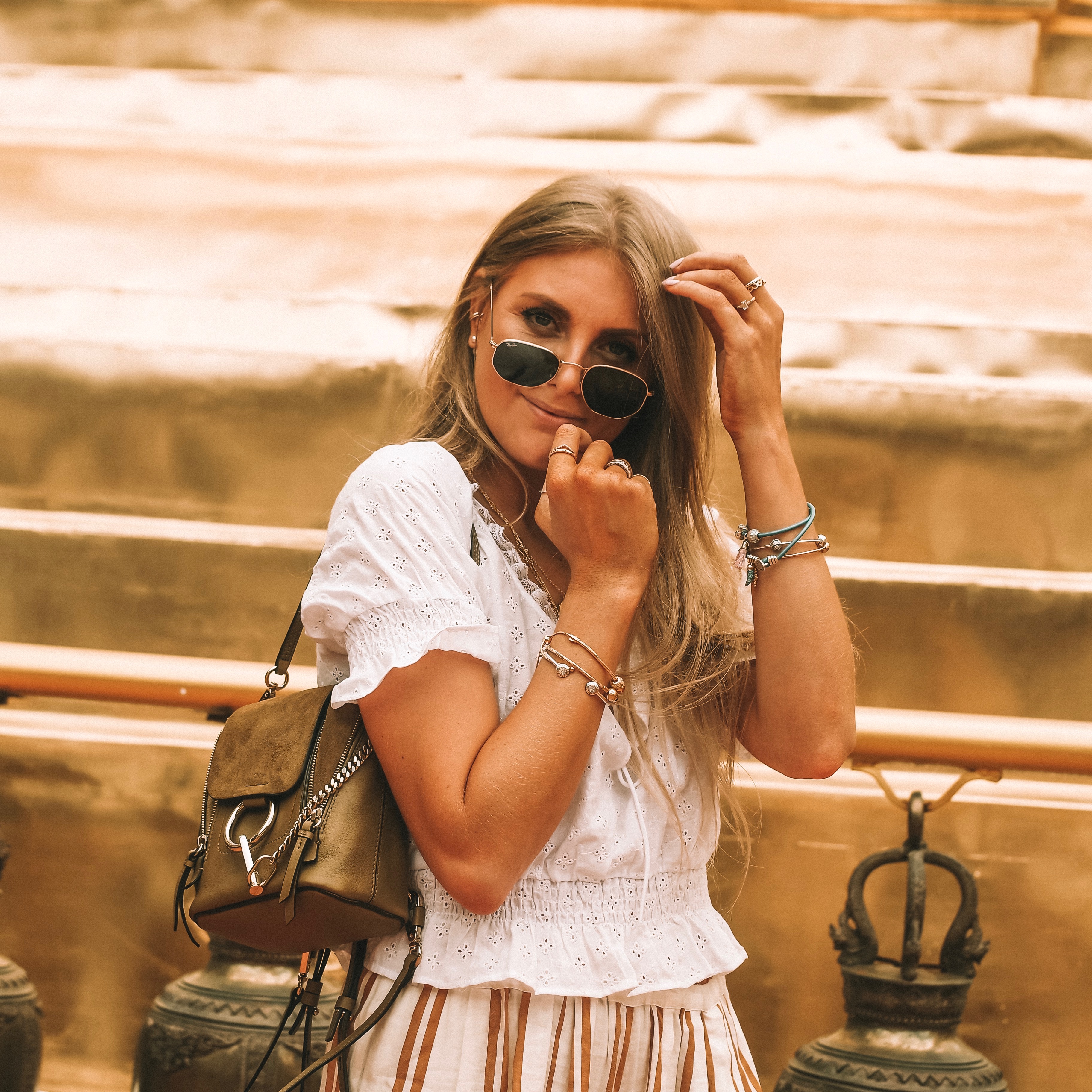 Backpack top for sightseeing