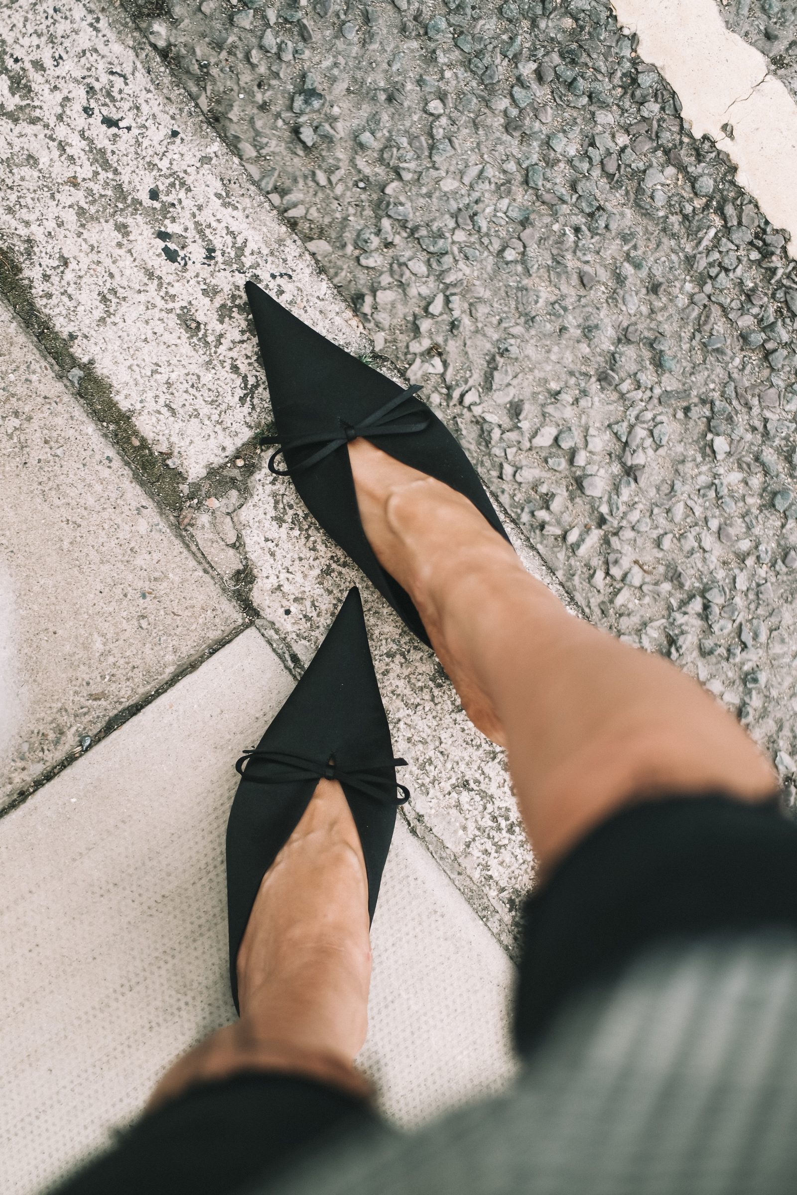 LFW - Balenciaga Knife Mules - Sinead Crowe