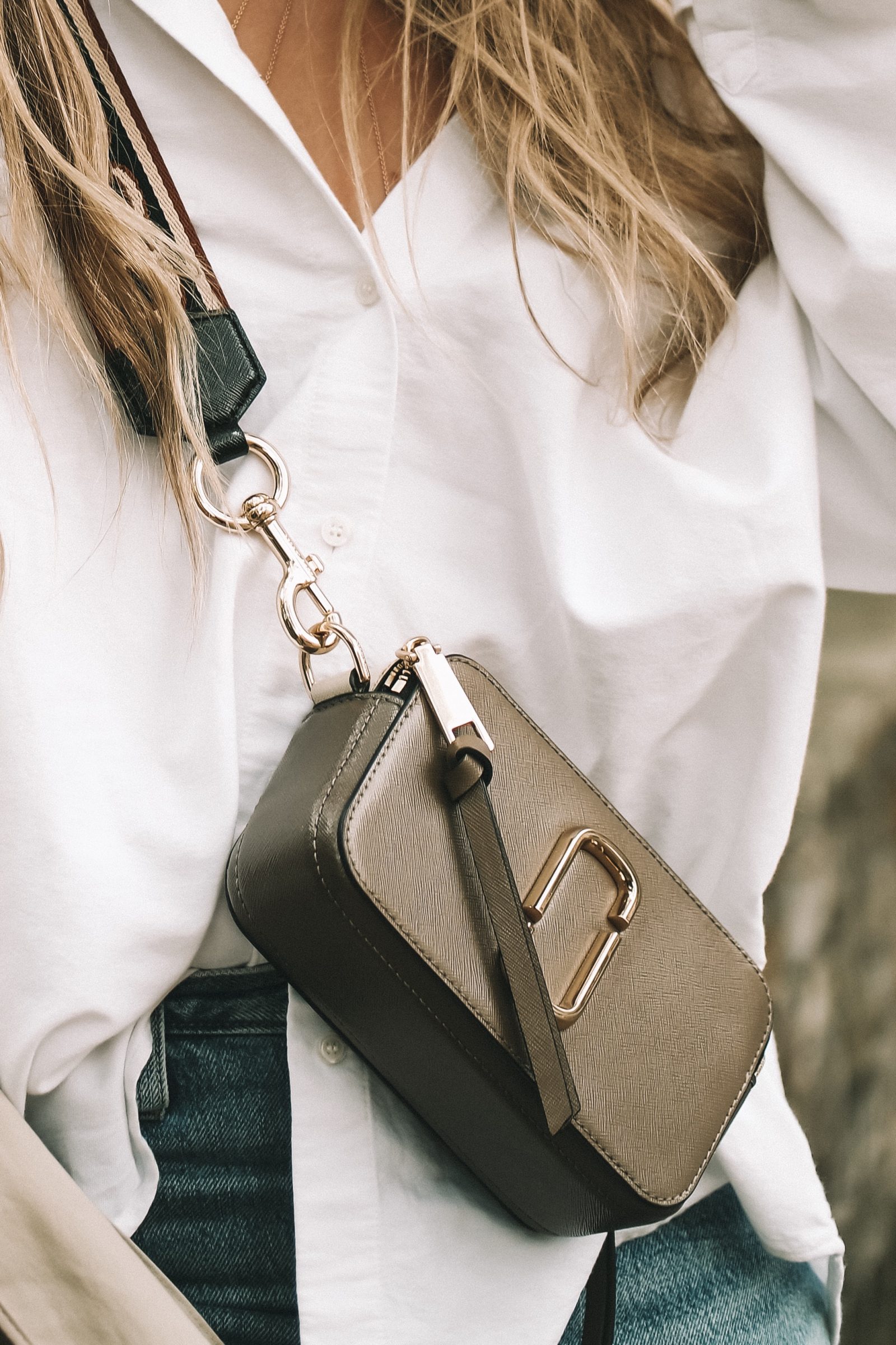 LFW Street Style - Marc Jacobs Crossbody Bag