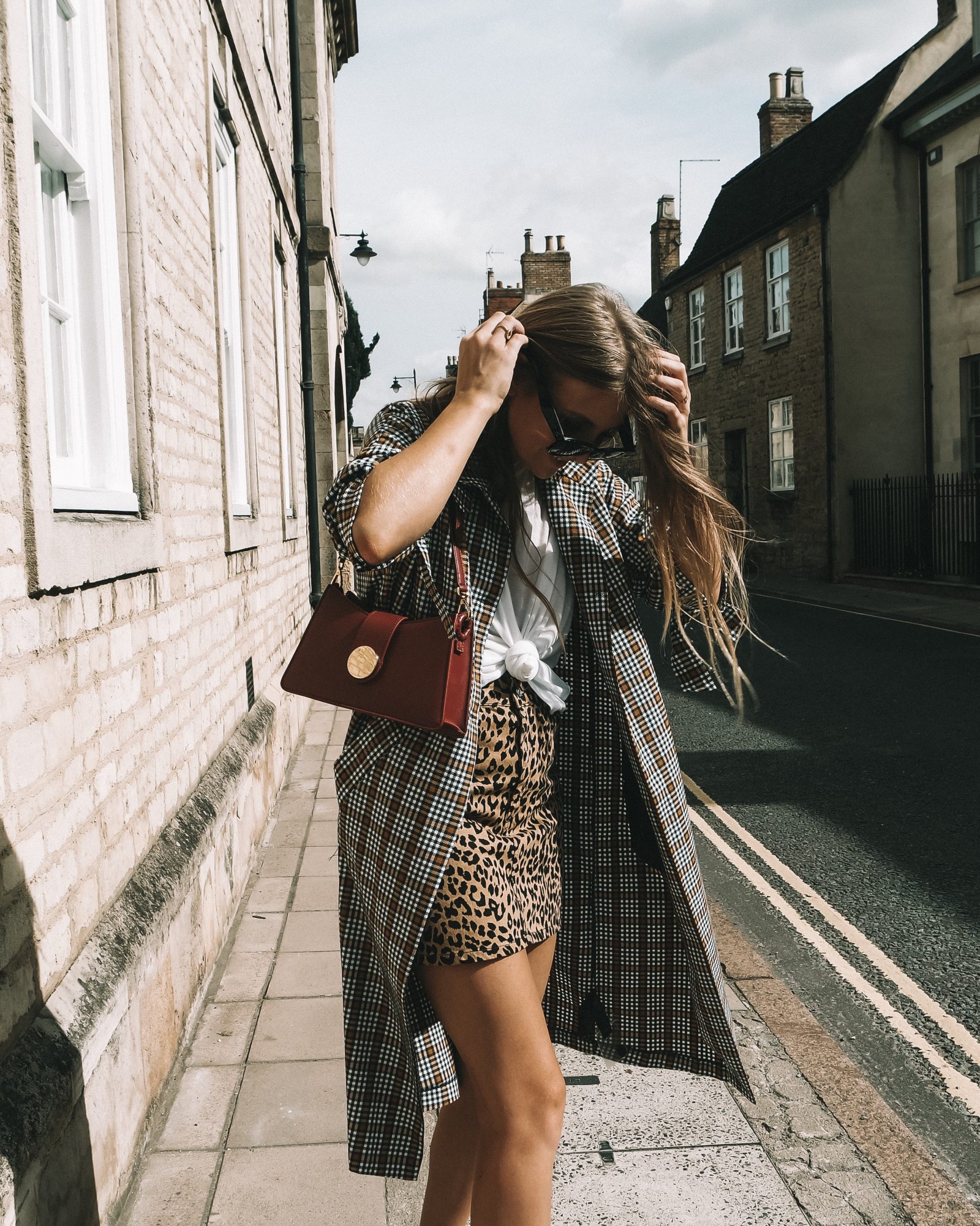 Topshop Printed Trench Coat Autumn Outfit - Sinead Crowe